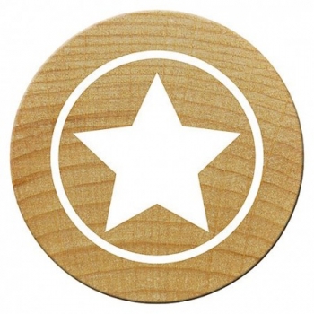 Woodies mini Stempel, "Stern", ø 15 mm